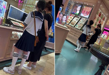 【 KFC-14 】★JK制服小妹逛街。红色胖次白袜运动风【70M】