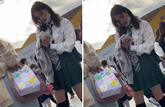 两个高颜值短裙美女裙底风光❤️CD极品颜值JK小姐姐还露毛了【355M】