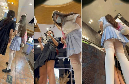 【 KFC-120 】⭐⭐⭐JK制服小姐姐逛街，花边白丝袜粉内超清CD【2.5G】