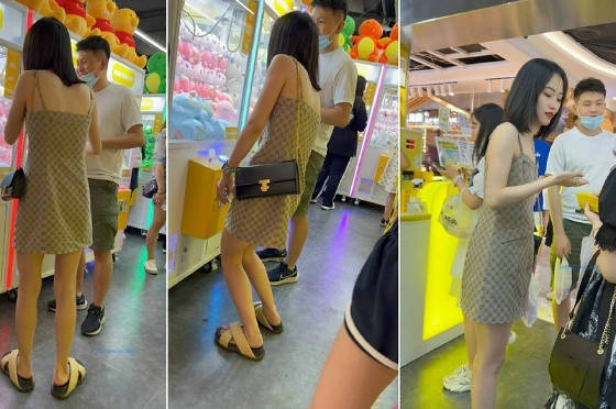 【 KFC-131 】⭐⭐少妇也爱抓娃娃，肥鲍把蓝色骚内都撑起来【801M】