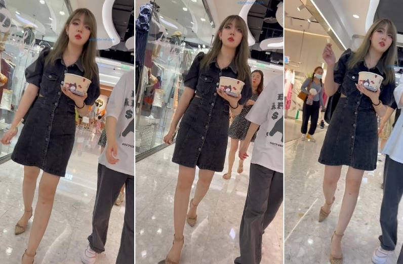【 KFC-172 】⭐⭐长裙靓女和闺蜜吃小吃。。白色骚内性感诱人【903M】