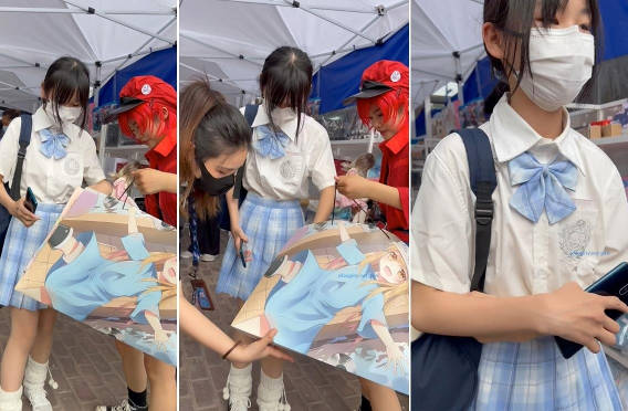 【 KFC-175 】⭐JK制服小学妹逛街。。肉色丝袜碎花内内可爱风【674M】