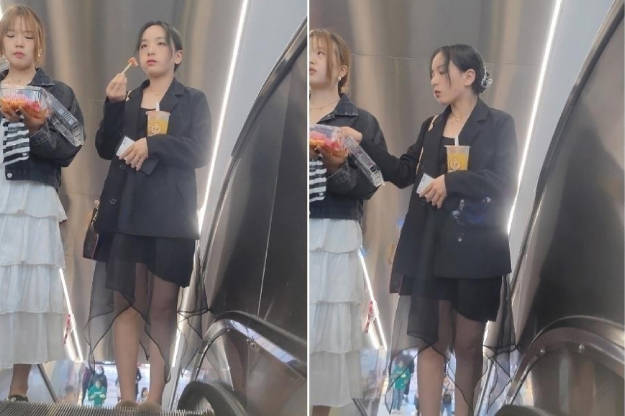 【XLBCD】127黑色连衣裙子蕾丝边盘头小姐姐，白色内内【665M】