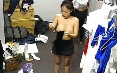 【破解摄像头】某剧场后台换衣间的美女们当着男助理面脱38V【6.2G】